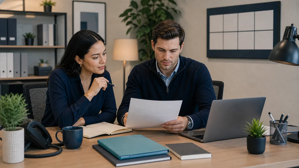 Staffing team tracking client feedback steps after candidate submission in a structured workflow